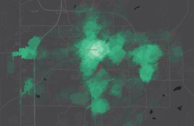 Bloomington walk potential analysis